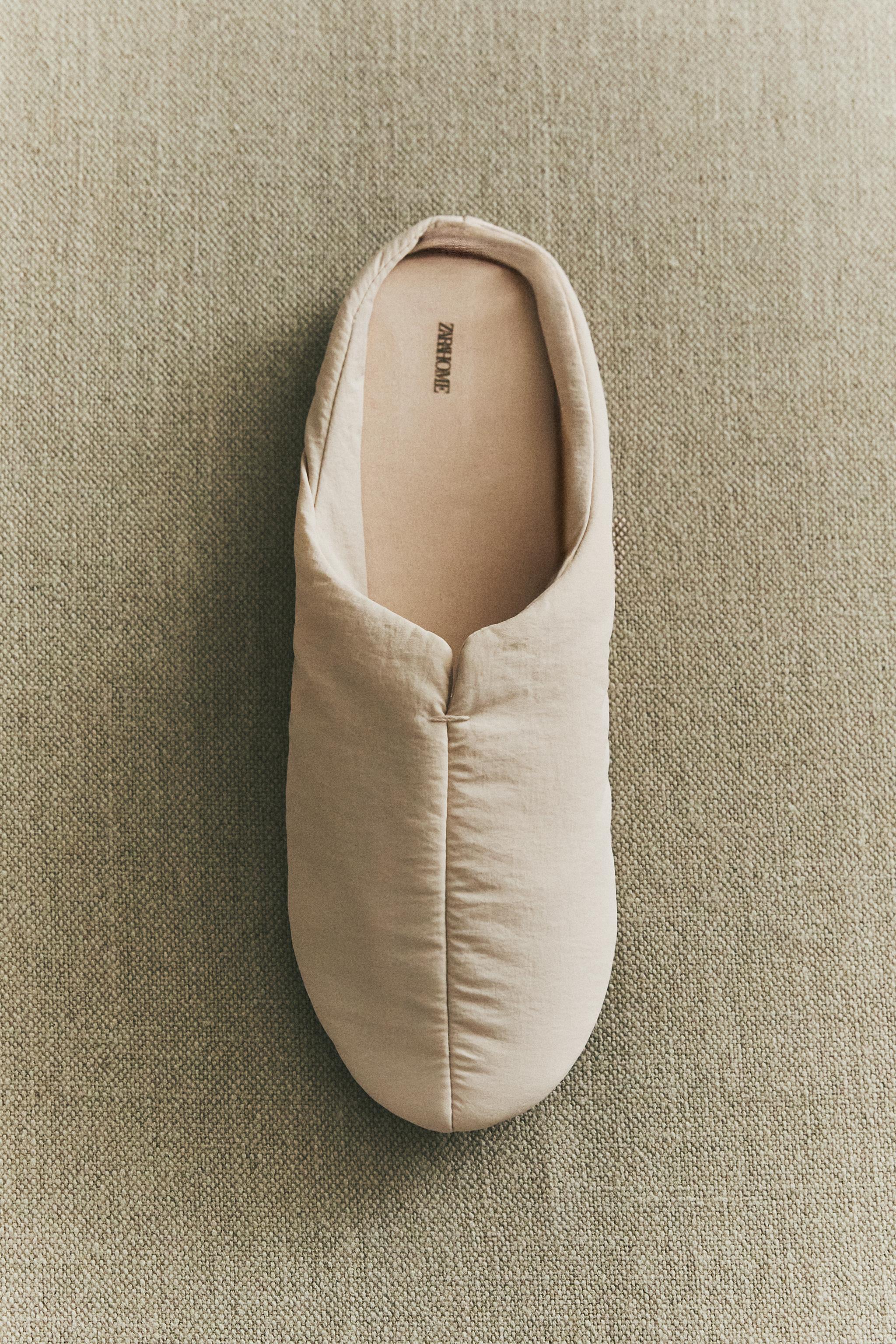 MULE SLIPPERS WITH LEATHER SOLE